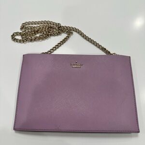 Kate Spade Lavender Crossbody Bag with Chain Strap